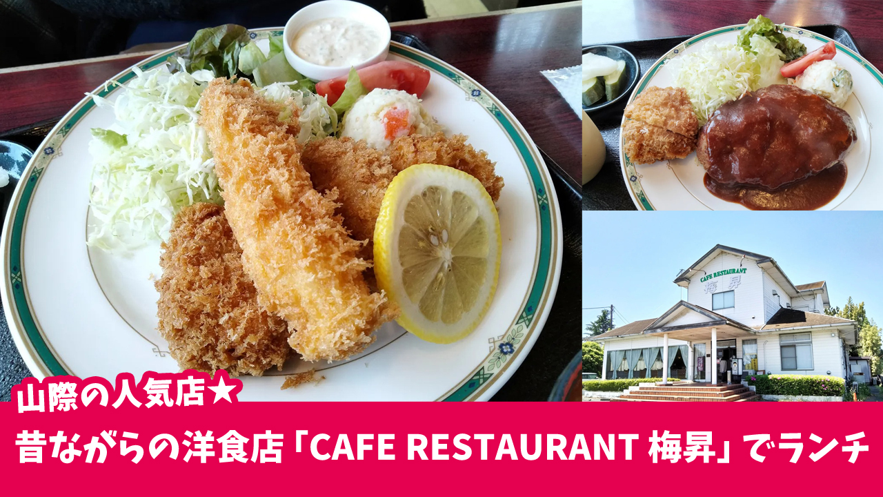 梅昇　ハンバーグ　ミックスフライ　ランチ　厚木市　山際　洋食
