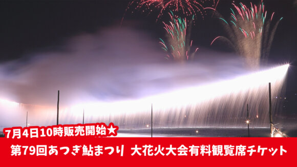 鮎まつり　大花火大会　花火大会　有料　チケット
