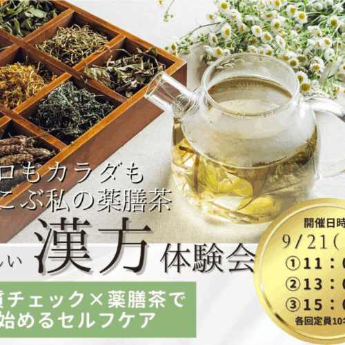漢方　体験会　本厚木　ミロード　あんず薬局　イベント