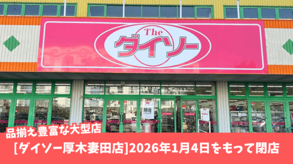 ダイソー　厚木　妻田　閉店　100均
