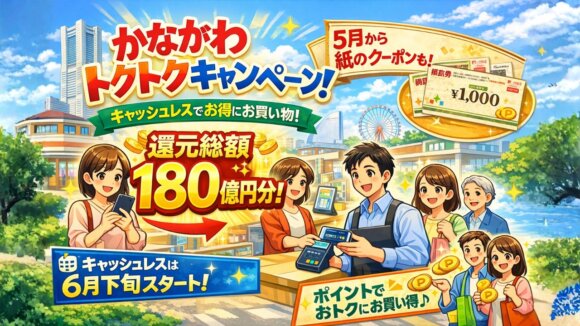 神奈川　トクトクキャンペーン　キャッシュレス　ポイント還元