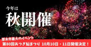 鮎まつり　厚木　秋開催　イベント　花火大会